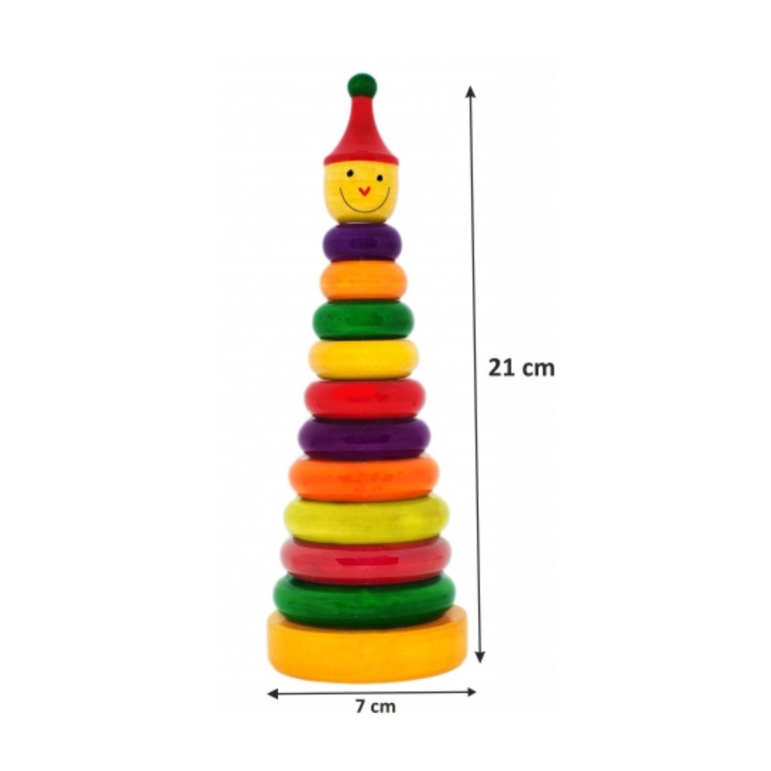Channapatna Wooden Stacking Big – Traditional Handmade Educational Toy For Kids - Image 3