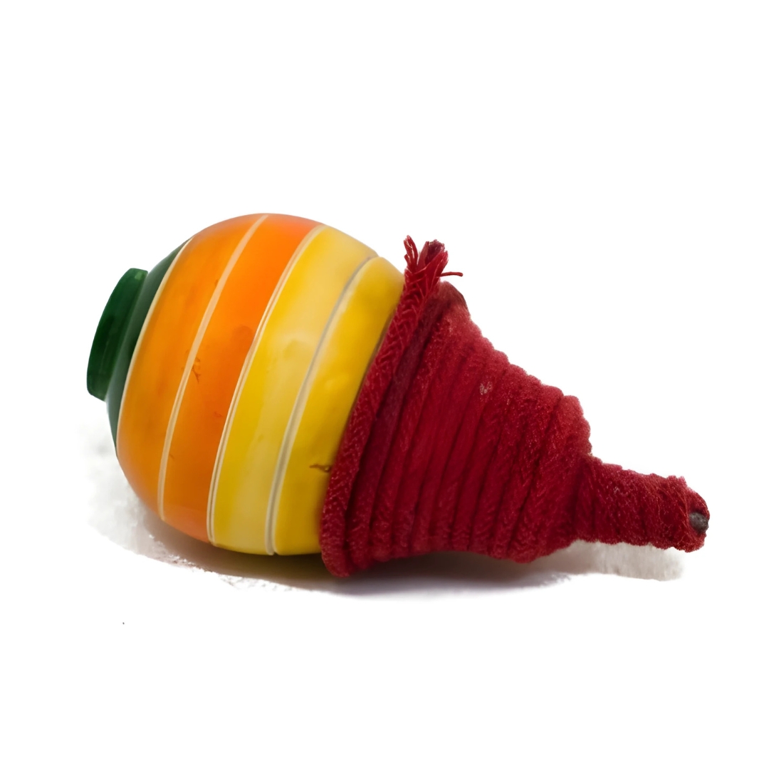 Channapatna Wooden Lathu – Handcrafted Traditional Spinning Top (Pack of 2) - Image 2