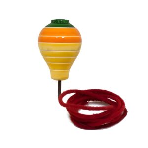 Channapatna Wooden Lathu – Handcrafted Traditional Spinning Top (Pack of 2)