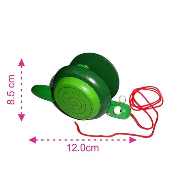 channapatna-toys-snail-1.jpg Wooden Pull-Along Snail – Handcrafted Toy for Toddlers & Kids