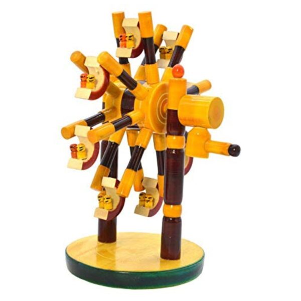 channapatna-toys-wheel-3.jpg Channapatna Wooden Joint Wheel – Handcrafted Decorative & Collectible Toy